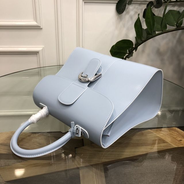 Delvaux original box calfskin brillant bag MM AA0555 ice blue