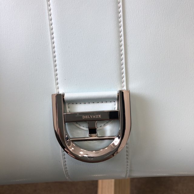 Delvaux original box calfskin brillant bag MM AA0555 light blue