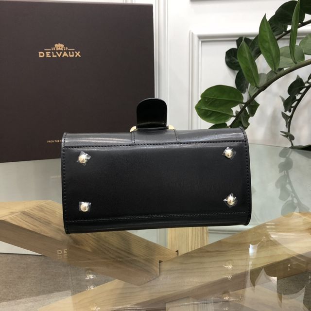 Delvaux original box calfskin brillant mini bag AA0406 black