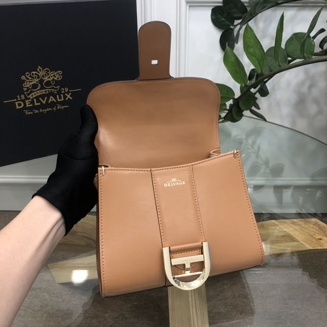 Delvaux original box calfskin brillant mini bag AA0406 brown