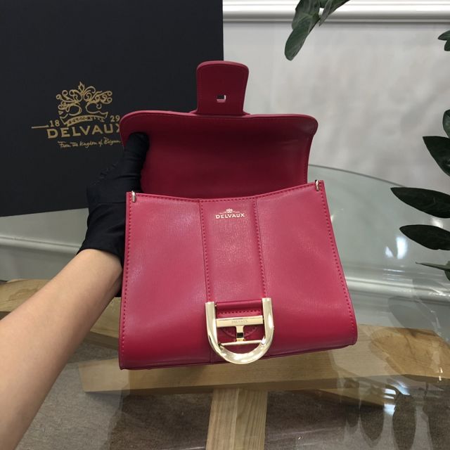 Delvaux original box calfskin brillant mini bag AA0406 burgundy