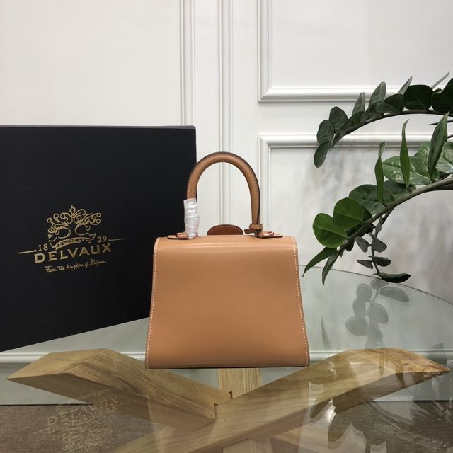 Delvaux original box calfskin brillant mini bag AA0406 caramel&brown