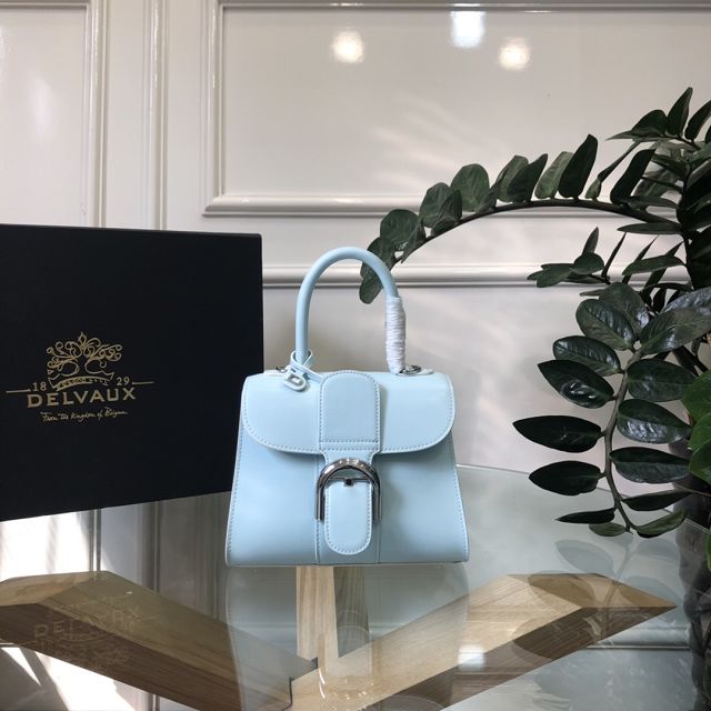 Delvaux original box calfskin brillant mini bag AA0406 light blue