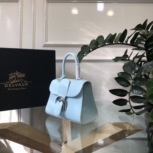 Delvaux original box calfskin brillant mini bag AA0406 light blue