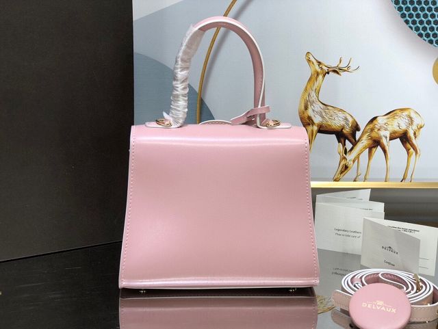 Delvaux original box calfskin brillant mini bag AA0406 pink