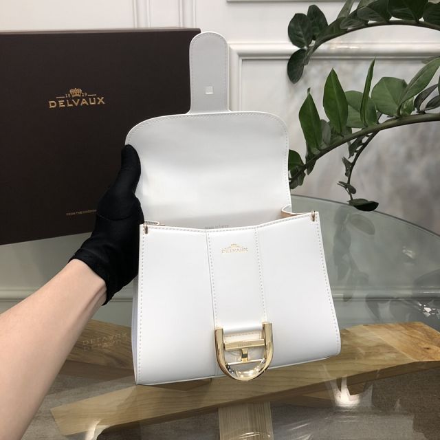 Delvaux original box calfskin brillant mini bag AA0406 white