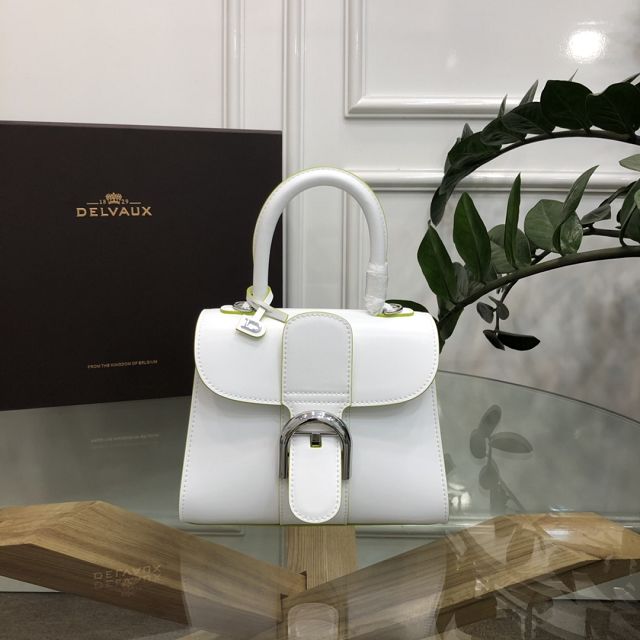 Delvaux original box calfskin brillant mini bag AA0406 white