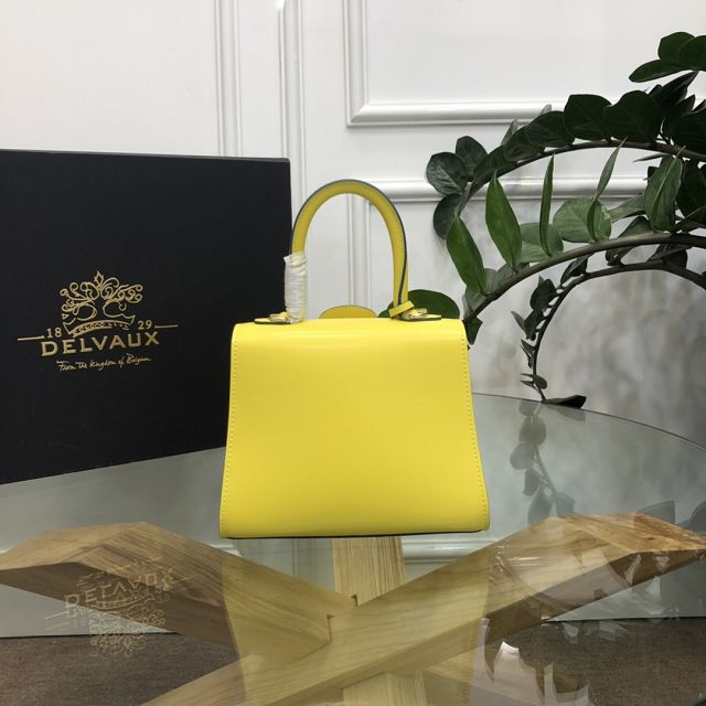 Delvaux original box calfskin brillant mini bag AA0406 yellow