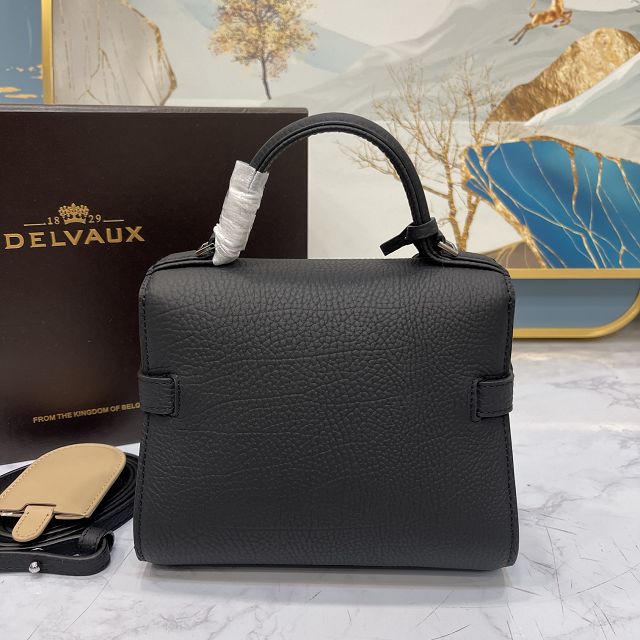 Delvaux original grained calfskin tempete small bag AA0563 black