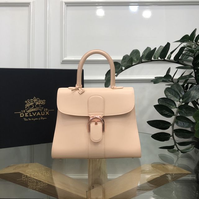 Delvaux original box calfskin brillant bag MM AA0555 apricot