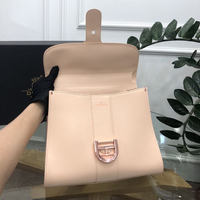 Delvaux original box calfskin brillant bag MM AA0555 apricot