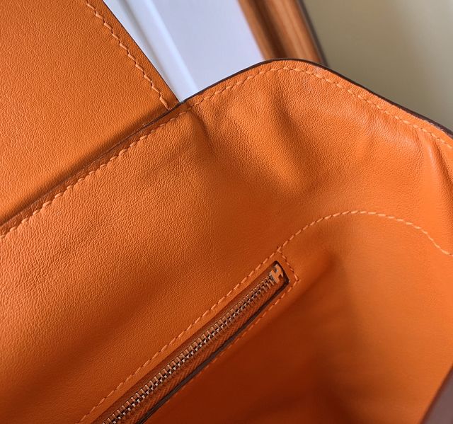 Hermes original togo leather small kelly 2424 bag HH03698 orange