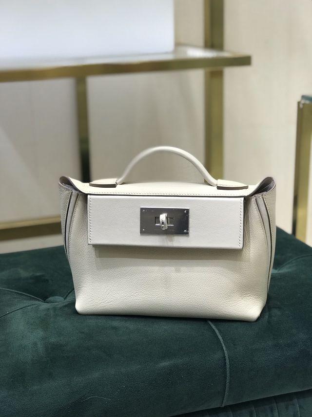 Hermes original togo leather kelly 2424 bag HH03699 white