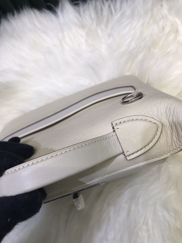 Hermes original togo leather kelly 2424 bag HH03699 white