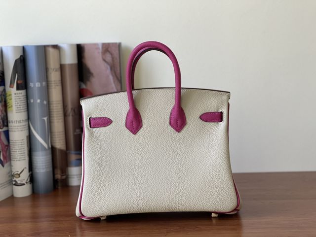 Hermes handmade original togo leather birkin bag BK0350 white