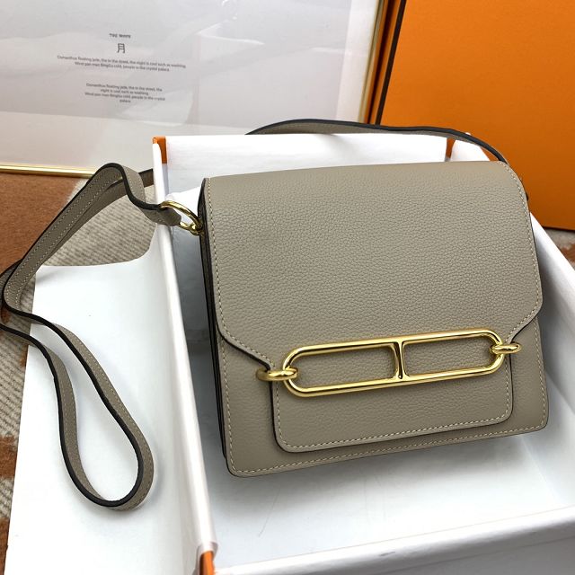Hermes original evercolor leather roulis bag R18 trench
