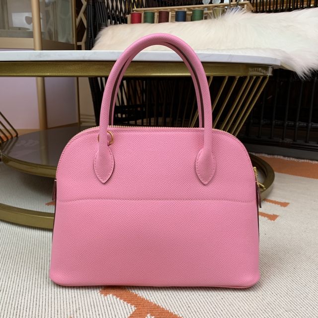 Hermes original epsom leather medium bolide 31 bag B031 pink