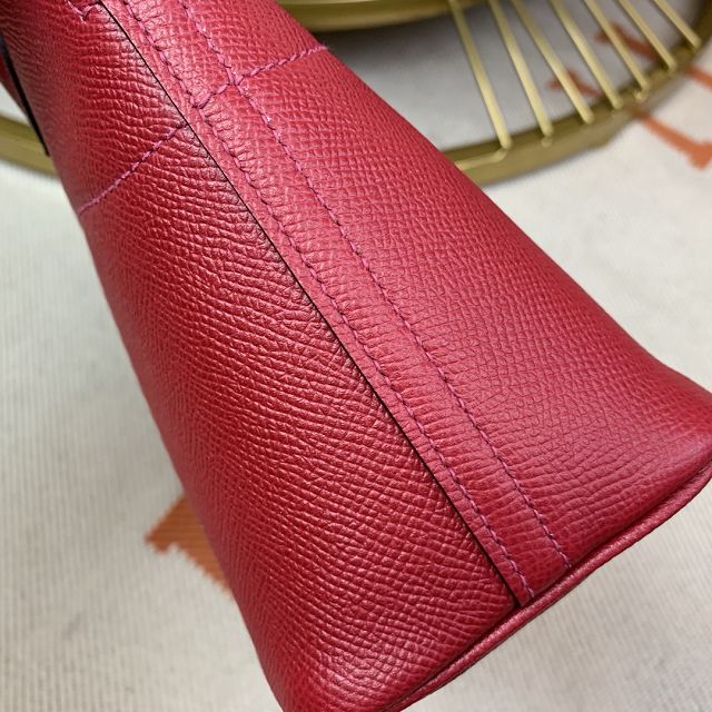 Hermes original epsom leather medium bolide 31 bag B031 rubis