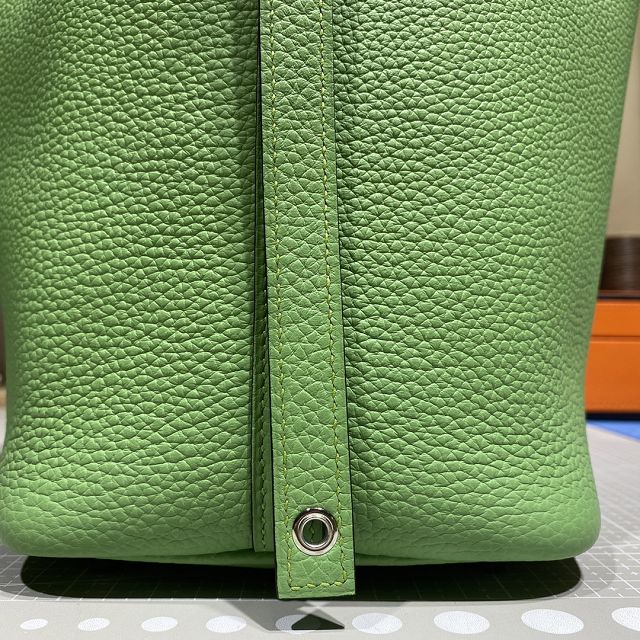 Hermes original togo leather picotin lock bag HP0022 vert criquet