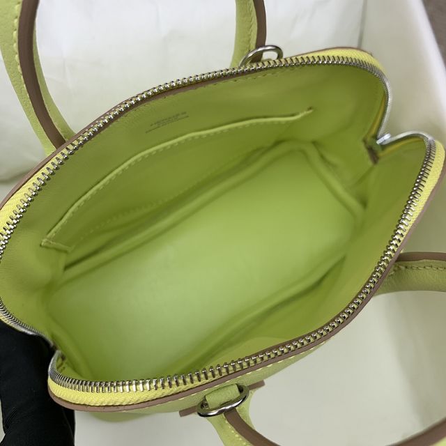 Hermes original chevre leather mini bolide bag H018 jaune bourgeon