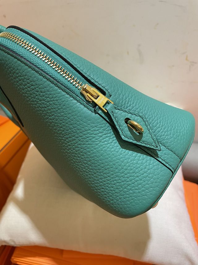 Hermes original togo leather bolide 25 bag B025 vert verone