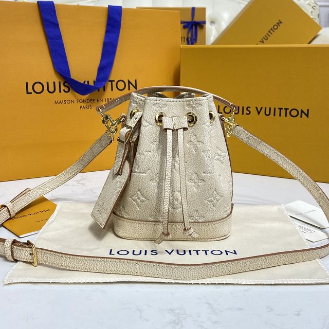 2023 Louis vuitton original calfskin nano noe M46291 apricot