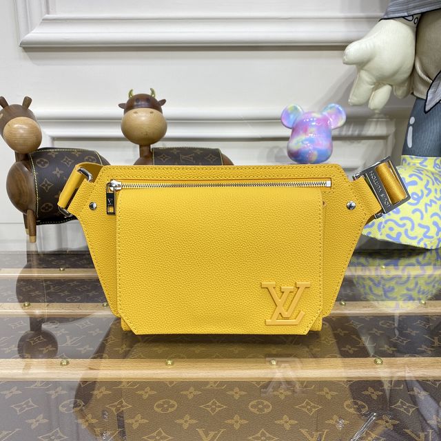 Louis vuitton original calfskin aerogram slingbag M59625 yellow