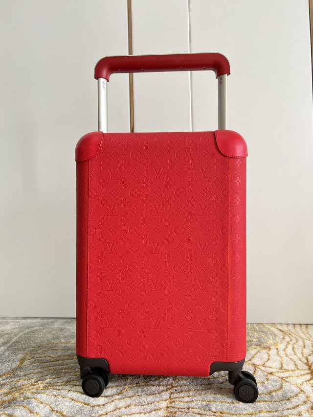 Louis vuitton original calfskin horizon 55 rolling luggage M20438 red