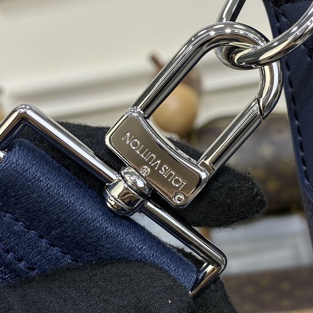 Louis vuitton original calfskin lock it tote bag M59158 blue