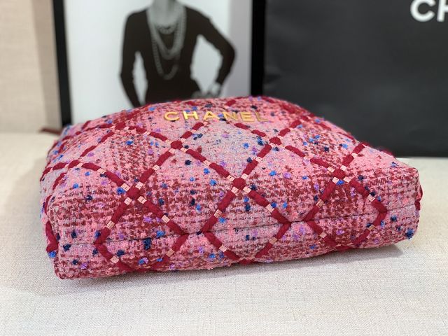 CC original tweed 22 medium handbag AS3261 pink