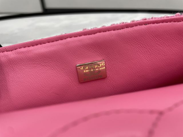 CC original tweed medium flap bag A01112 pink