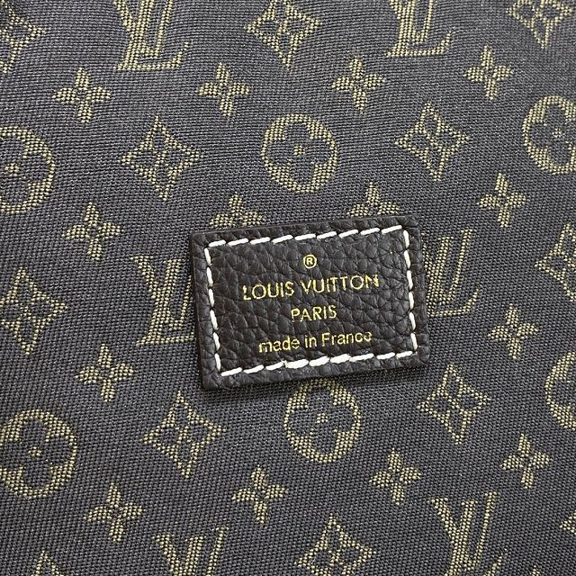 2023 Louis vuitton original monogram denim saumur mm M95227 brown