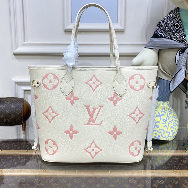 2023 Louis vuitton original calfskin neverfull mm M21579 beige