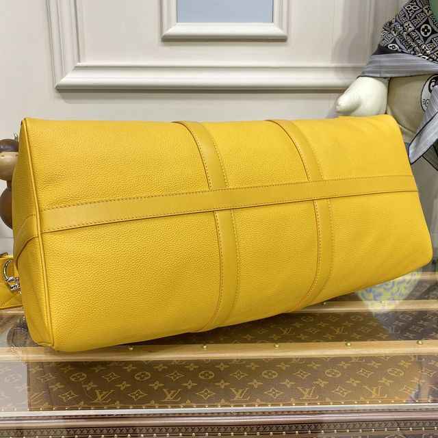 Louis vuitton original calfskin aerogram keepall 50 M21536 yellow