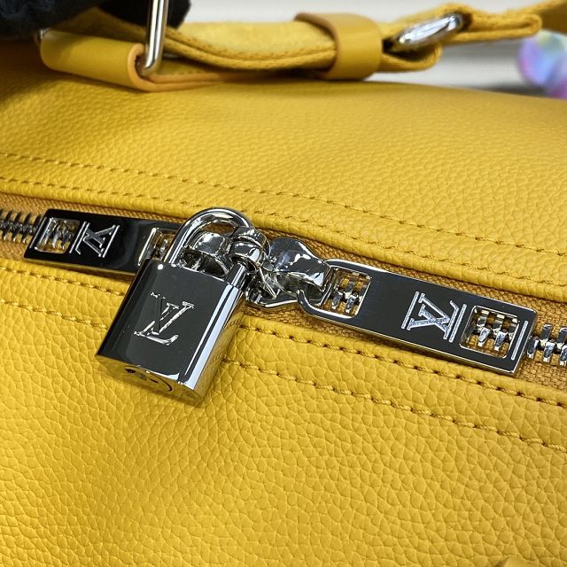 Louis vuitton original calfskin aerogram keepall 50 M21536 yellow