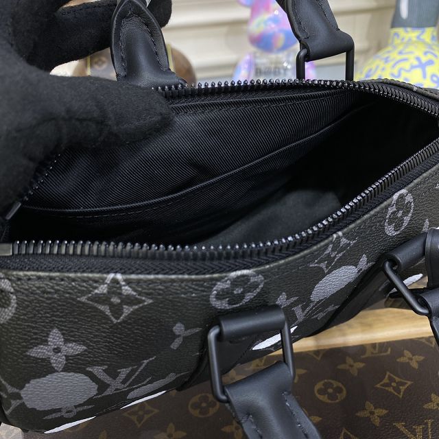 Louis vuitton original monogram eclipse keepall 25 M45406 