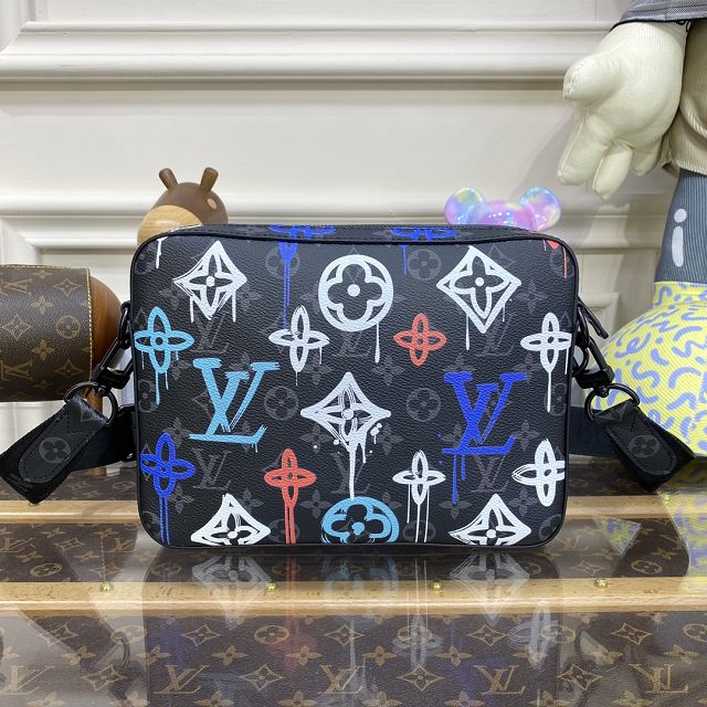 Louis vuitton original monogram eclipse trio messenger bag M21396