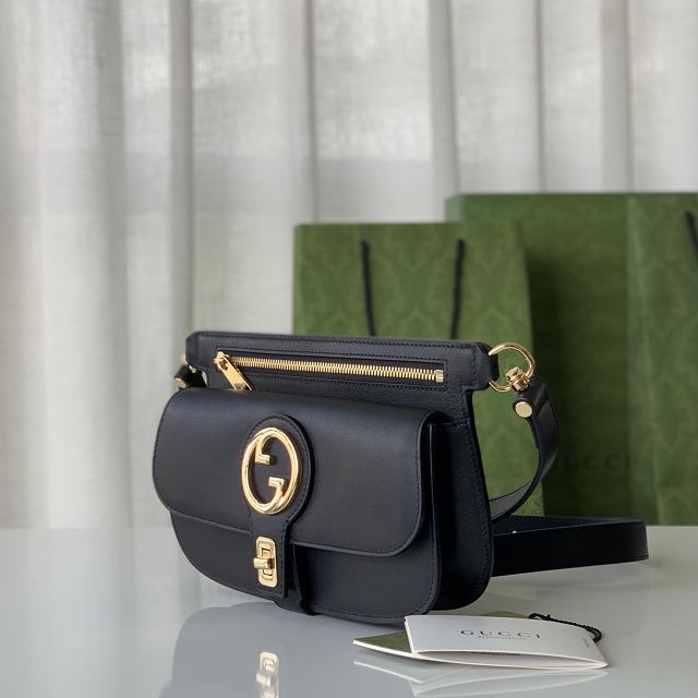 GG original calfskin blondie belt bag 718154 black