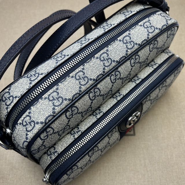 GG original canvas ophidia small messenger bag 723312 dark blue