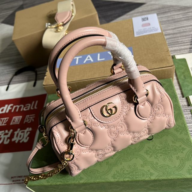 2023 GG original matelasse leather mini bag 702251 pink