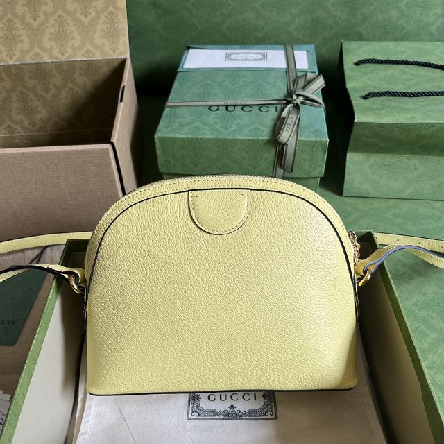 GG original calfskin ophidia small shoulder bag 499621 yellow