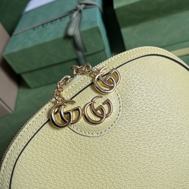 GG original calfskin ophidia small shoulder bag 499621 yellow