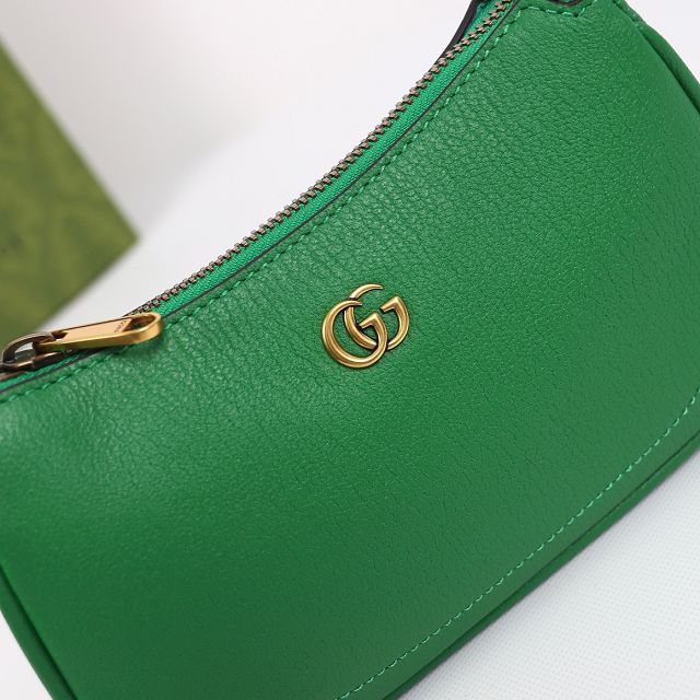 2023 GG original calfskin aphrodite shoulder bag 739076 green