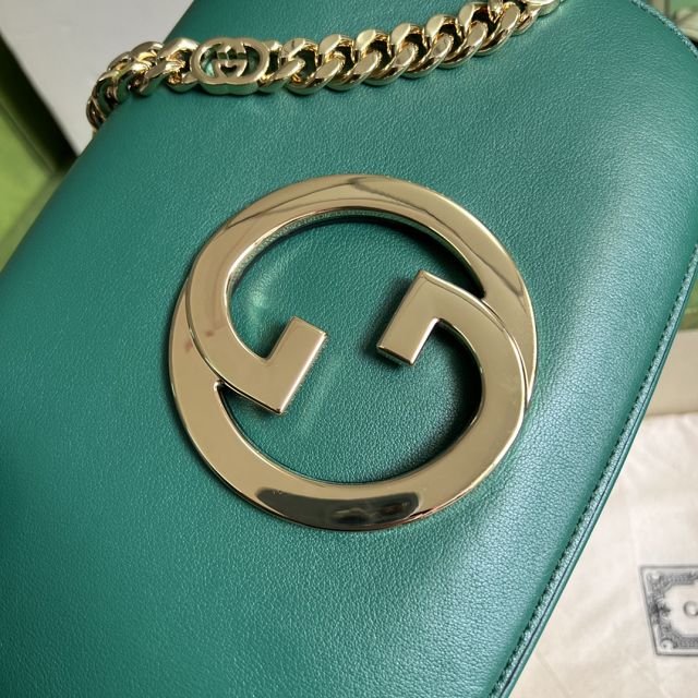 2023 GG original calfskin blondie shoulder bag 699268 green