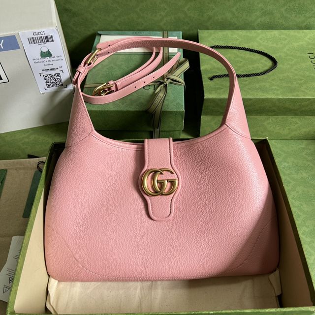 2023 GG original calfskin aphrodite medium shoulder bag 726274 pink