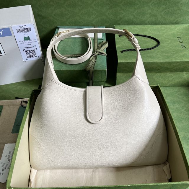 2023 GG original calfskin aphrodite medium shoulder bag 726274 white