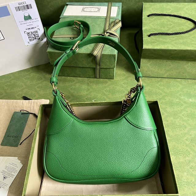 2023 GG original calfskin aphrodite small shoulder bag 731817 green