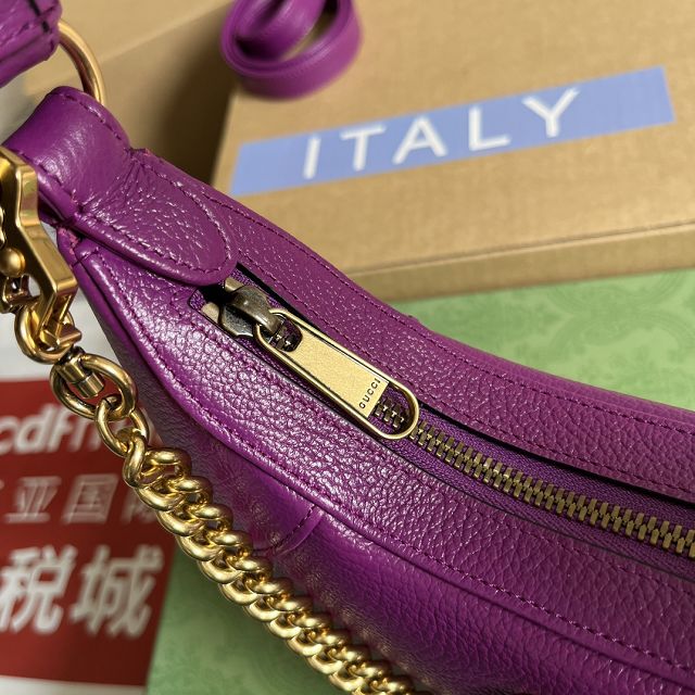 2023 GG original calfskin aphrodite small shoulder bag 731817 purple