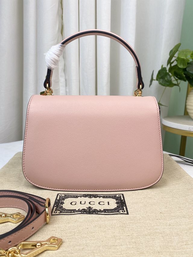 2023 GG original calfskin blondie top handle bag 735101 pink
