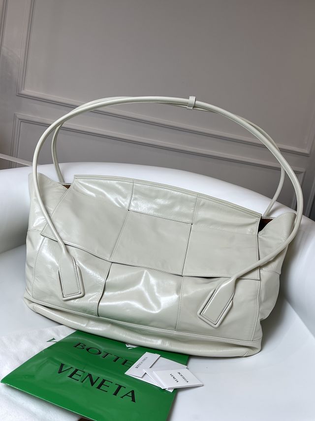 BV original paper calfskin large arco 56 bag 573400 white